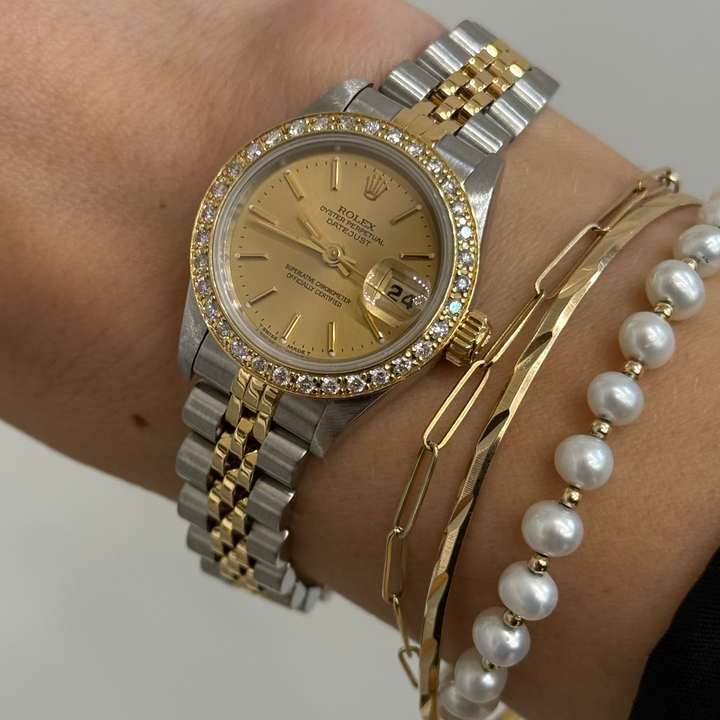 Rolex Datejust Diamond Bezel Ladies Two Tone Watch