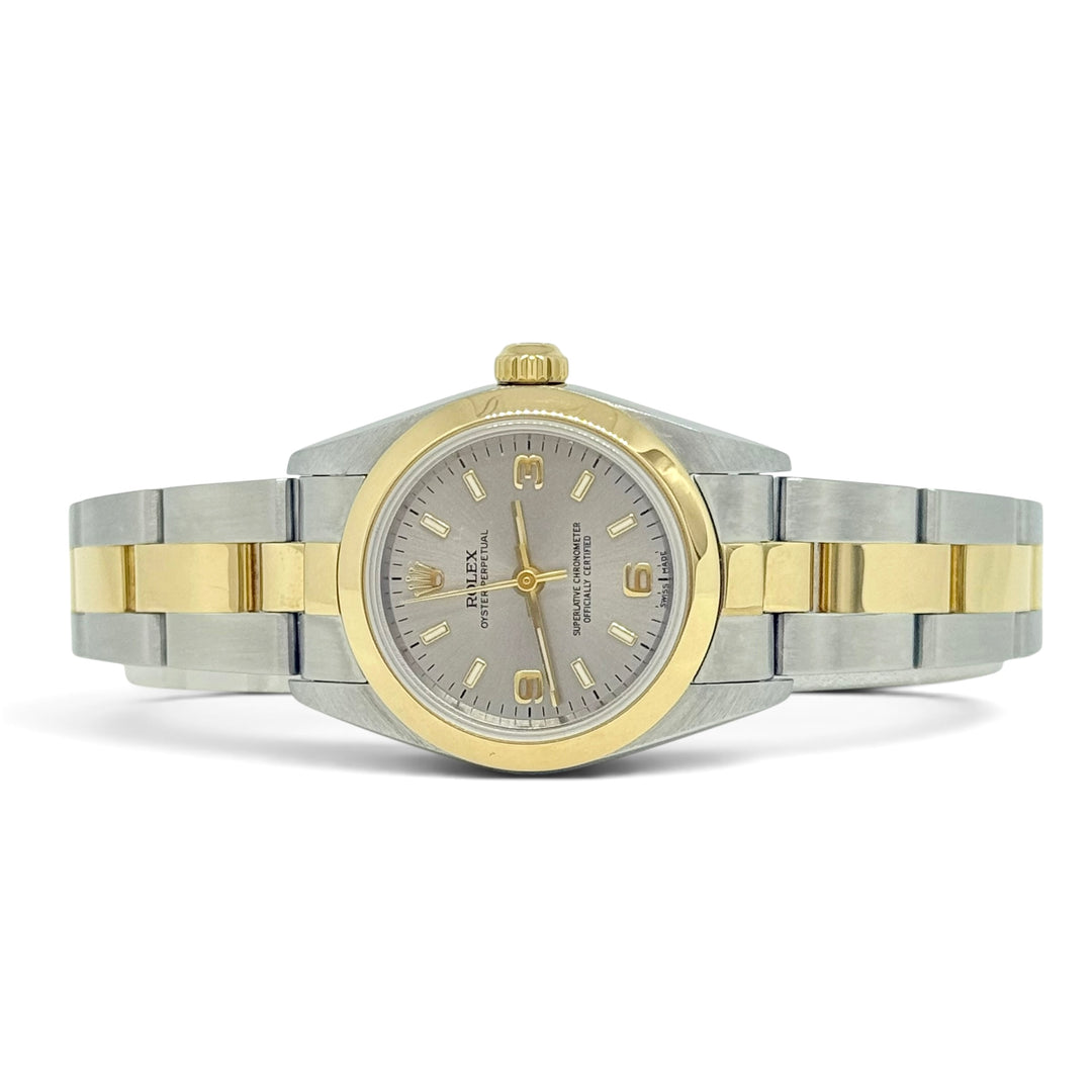 Rolex Oyster Perpetual Ladies Ref: 76183 Steel &amp; 18K Yellow Gold 25MM Y-2002