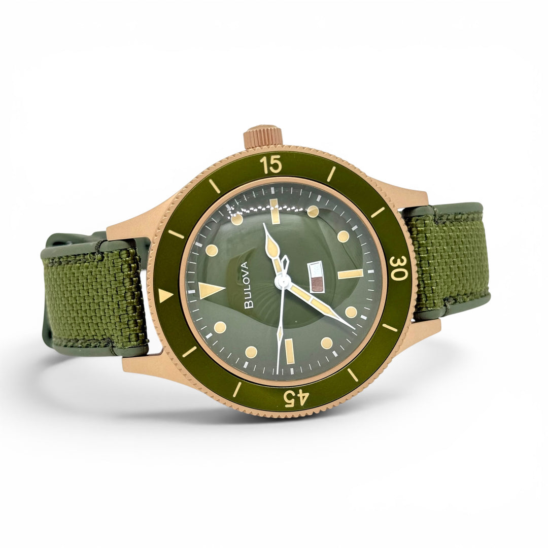 Bulova Heritage Automatic Watch Ref. 98A324 Bronze Case
