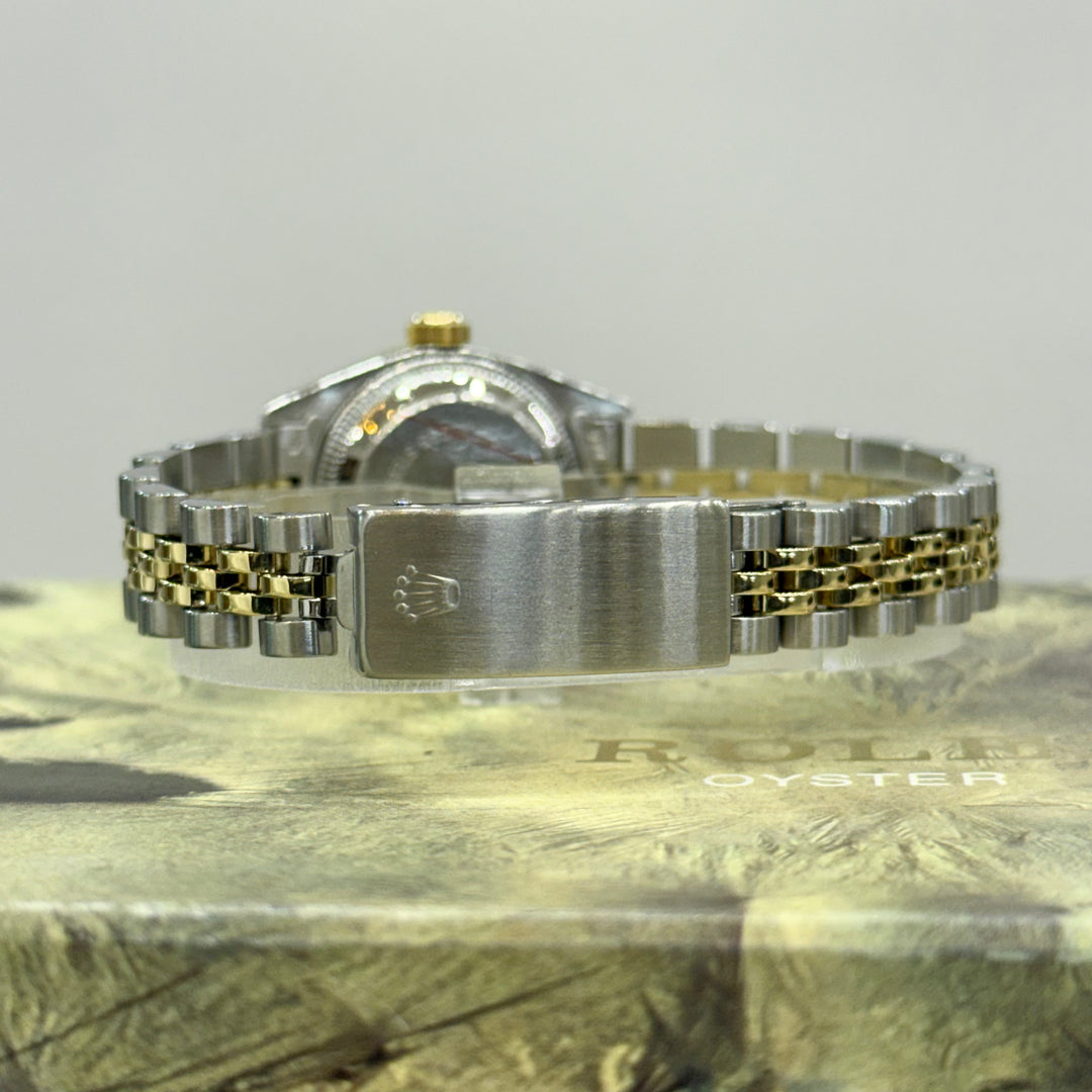 Rolex Datejust Diamond Dial & Bezel Ladies Two Tone Watch Ref:6917