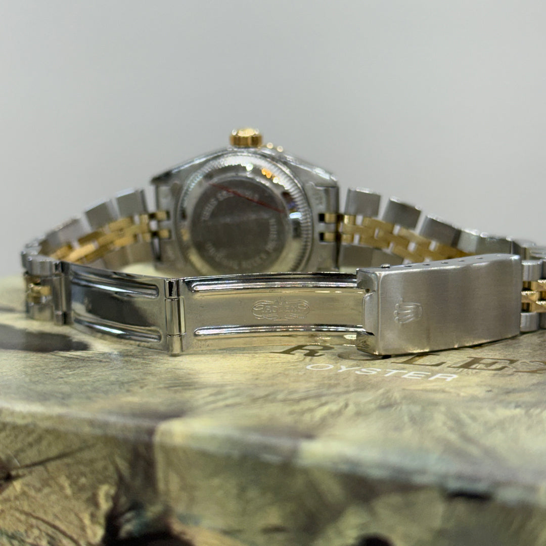 Rolex Datejust Diamond Dial & Bezel Ladies Two Tone Watch Ref:6917