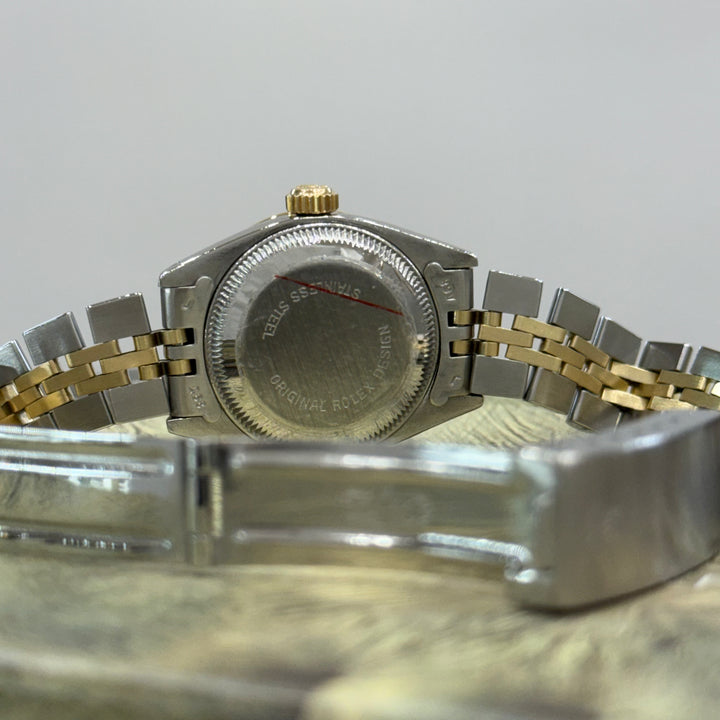 Rolex Datejust Diamond Dial & Bezel Ladies Two Tone Watch Ref:6917
