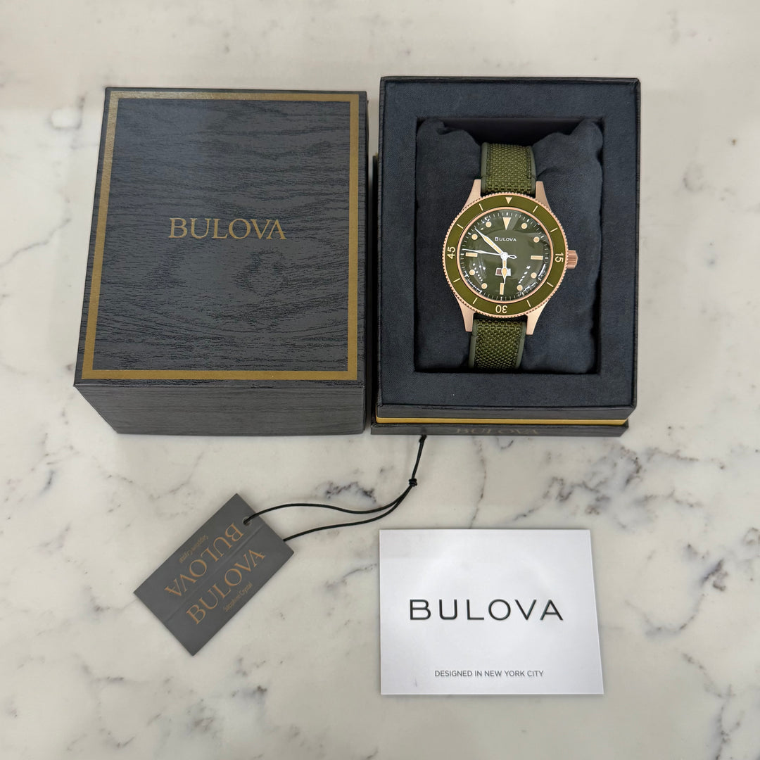 Bulova Heritage Automatic Watch Ref. 98A324 Bronze Case
