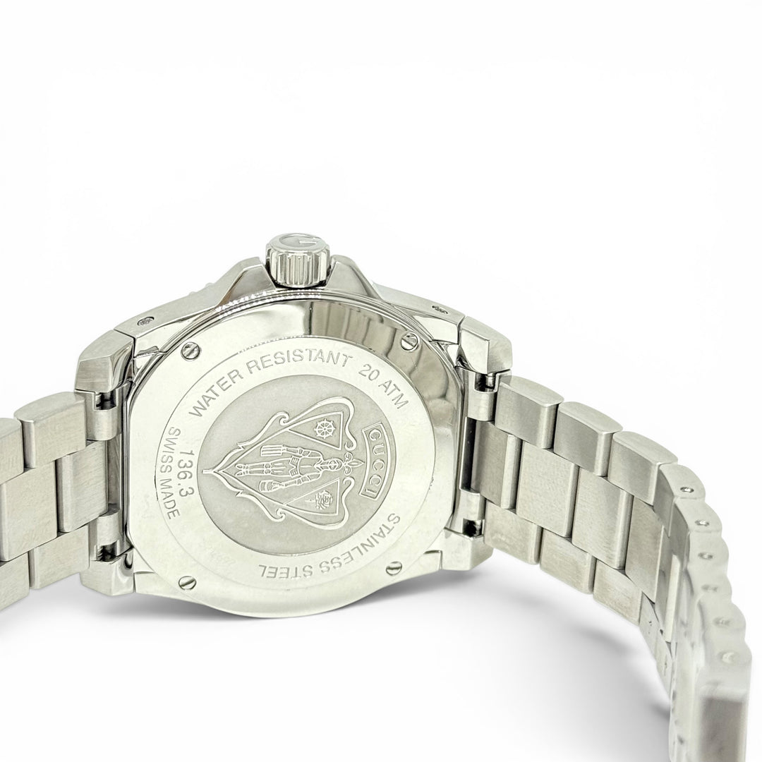 Gucci Dive 200M Quartz Black Dial Stainless Steel Watch 40mm Ref. 136.3