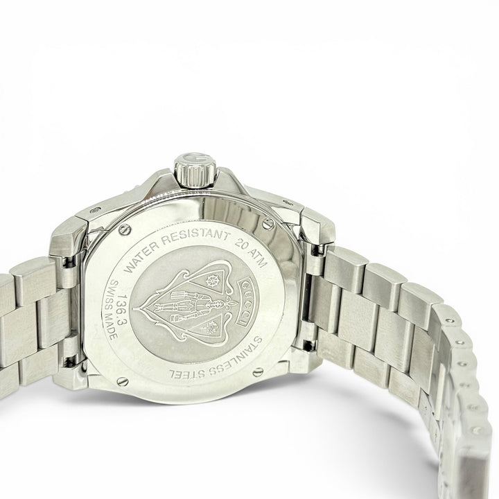 Gucci Dive 200M Quartz Black Dial Stainless Steel Watch 40mm Ref. 136.3