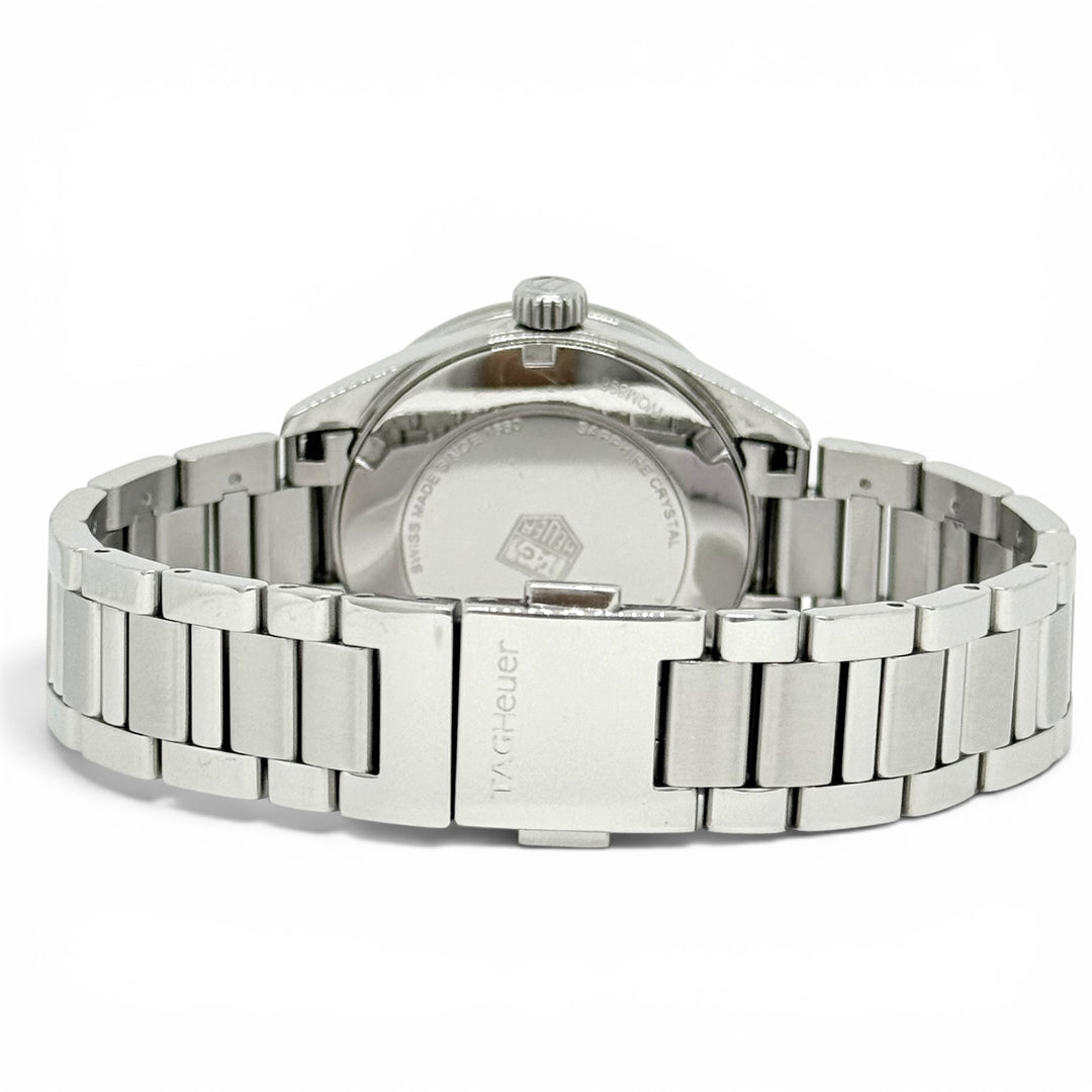 TAG Heuer Carrera Diamond Bezel Mother-of-Pearl Dial Quartz Watch 32mm WAR1315