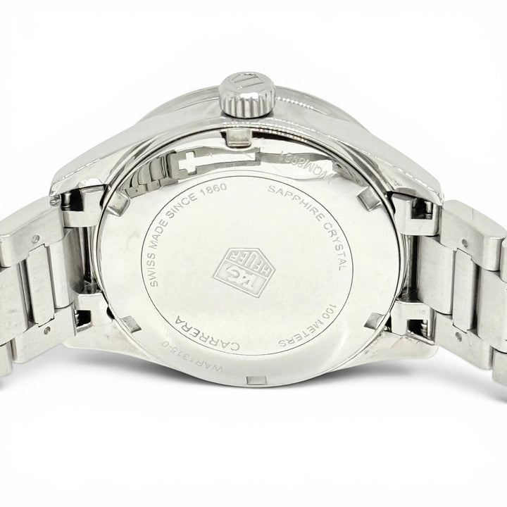 TAG Heuer Carrera Diamond Bezel Mother-of-Pearl Dial Quartz Watch 32mm WAR1315