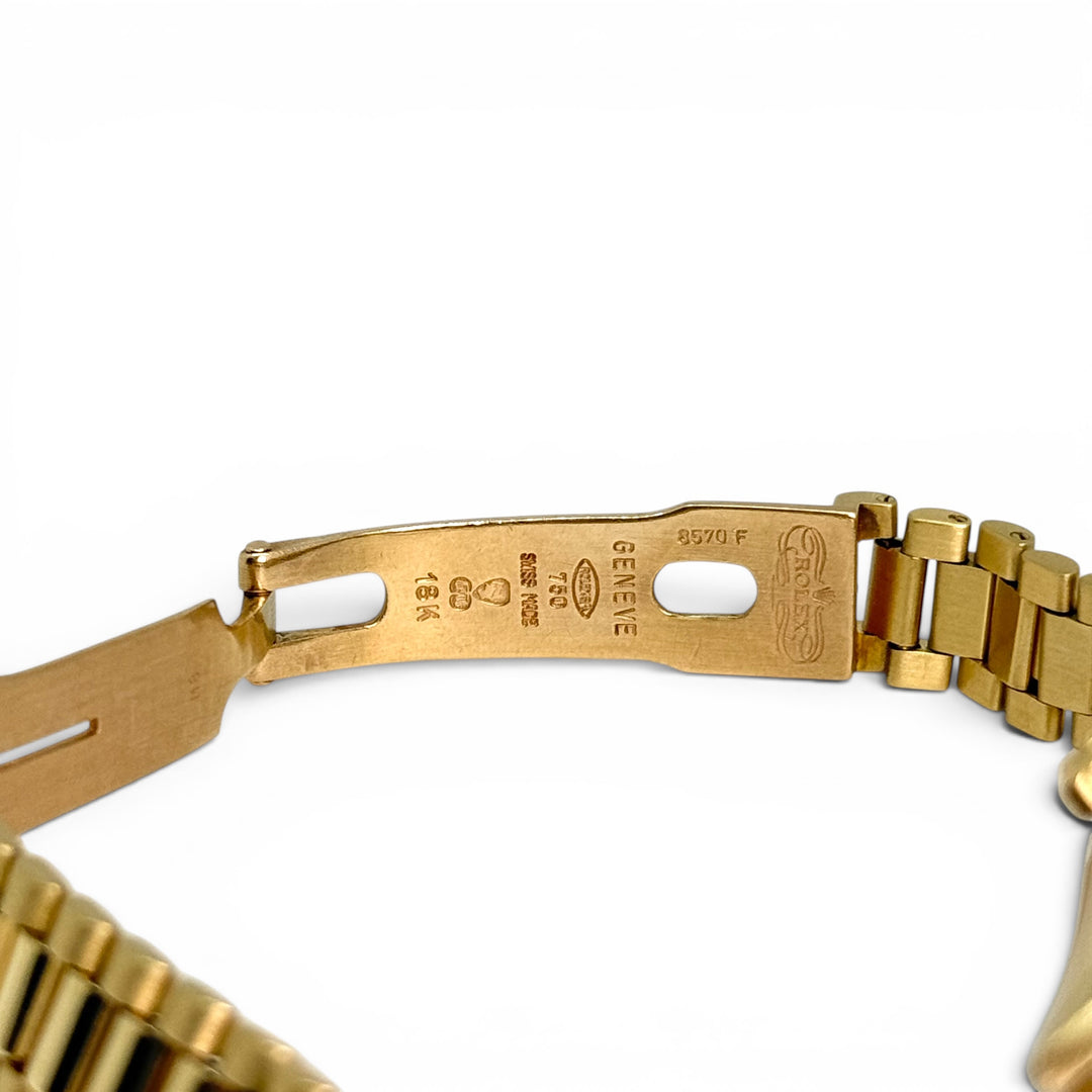 Rolex President 18K Yellow Gold Diamond Bezel Champagne Dial 26mm Ref. 69138
