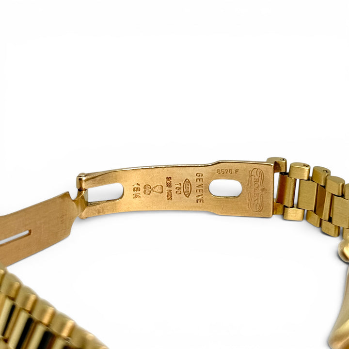 Rolex President 18K Yellow Gold Diamond Bezel Champagne Dial 26mm Ref. 69138