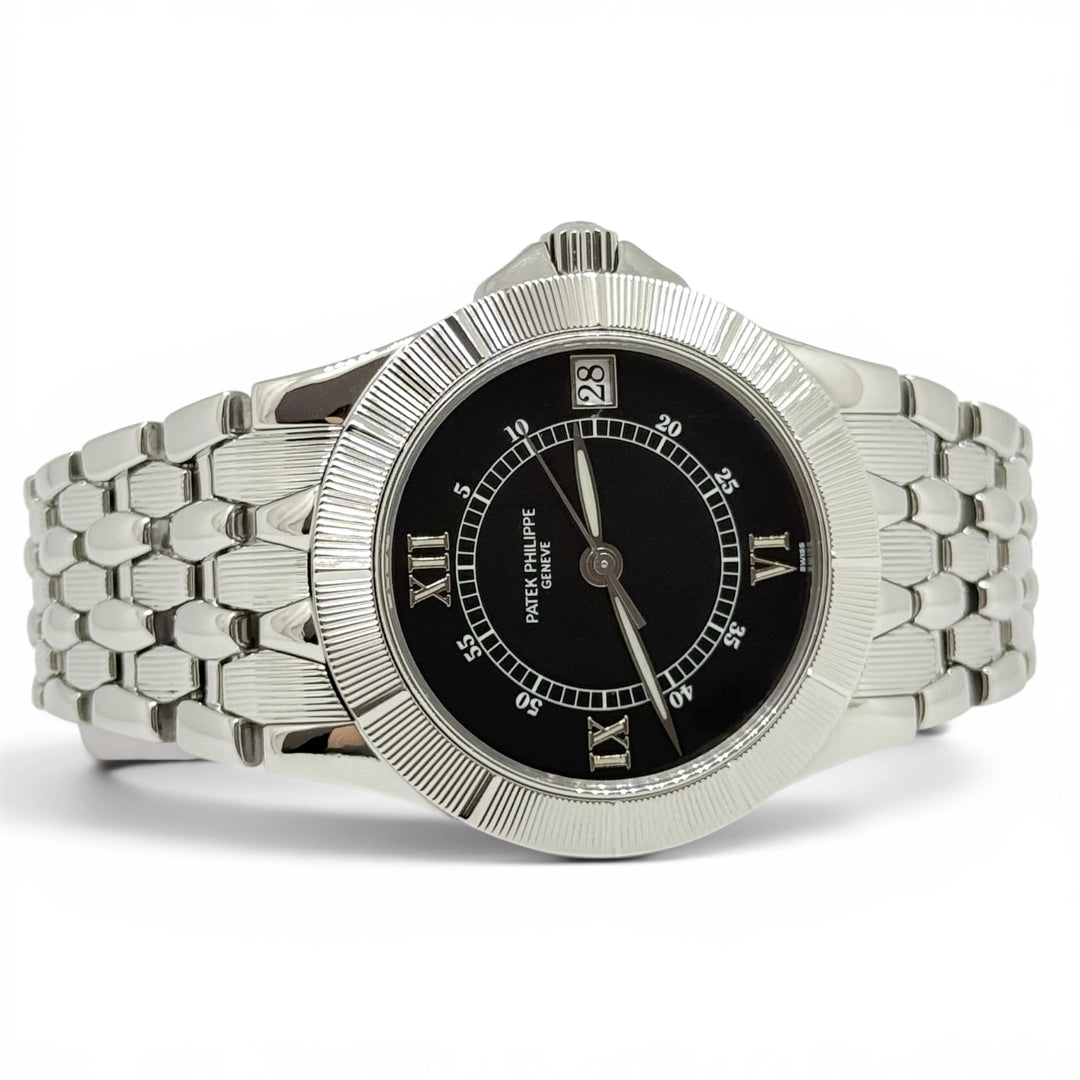 Patek Philippe Neptune 5080/1 Black Dial Stainless Steel Automatic Watch 36.5mm