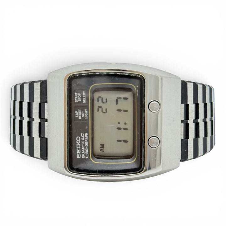 Seiko Quartz LC Chronograph Digital Watch 37mm Ref. 0634-5019