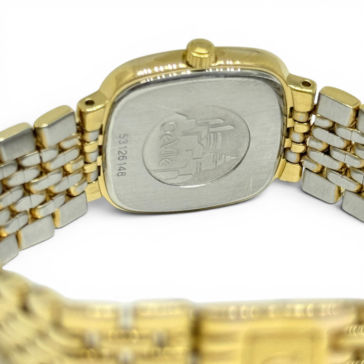 Omega Women’s Yellow-Tone Quartz Watch White Dial 21mm