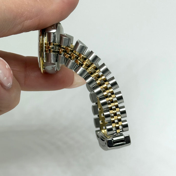 Rolex Datejust 18K &amp; Steel Diamond Bezel Champagne Dial 26mm Ref. 69173 Y-1987