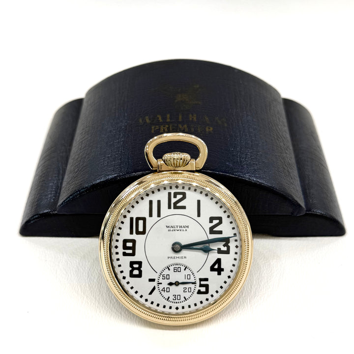 Vintage 1941 Waltham Riverside Premier 21J 10K Gold Filled Pocket Watch
