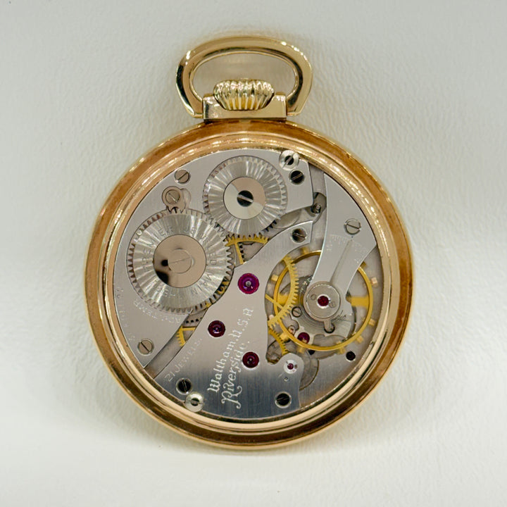 Vintage 1941 Waltham Riverside Premier 21J 10K Gold Filled Pocket Watch