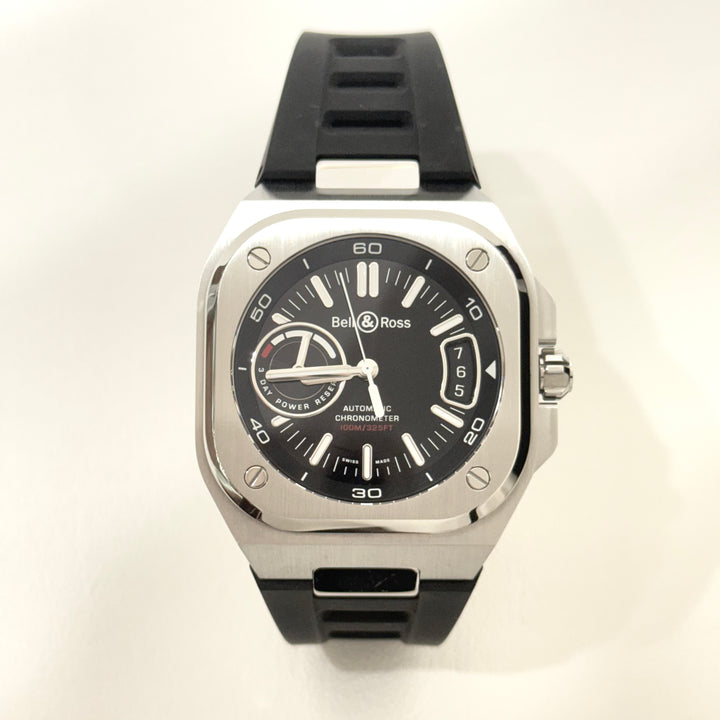 Bell & Ross Watch BR-X5 Automatic Chronometer Black Dial on Rubber