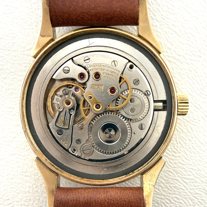 Longines Watch 1950s 10K Gold Filled 33mm Horn Lugs