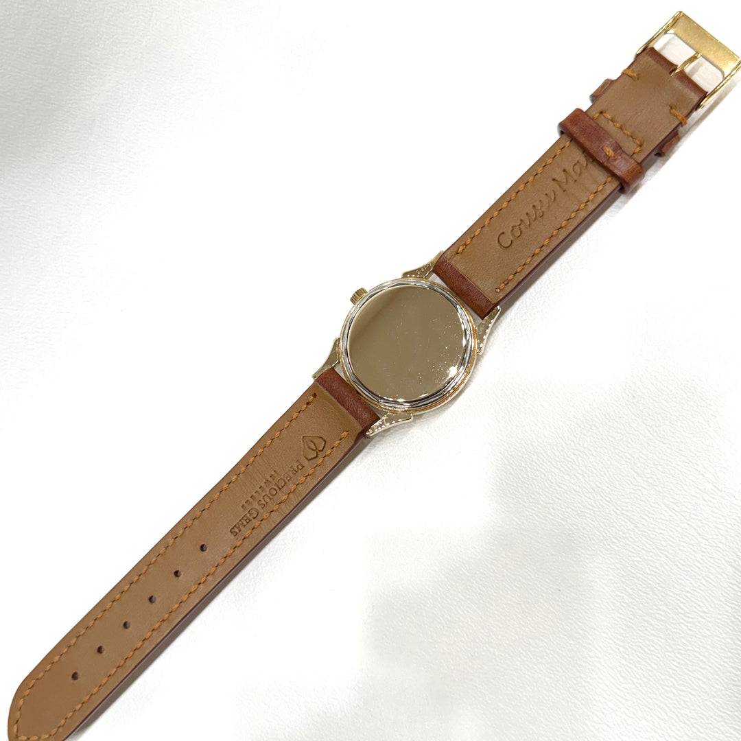 Longines Watch 1950s 10K Gold Filled 33mm Horn Lugs