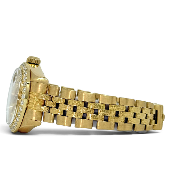 Rolex Datejust 6901 Ladies Bark Band Finish 18K Yellow Gold Y-1979