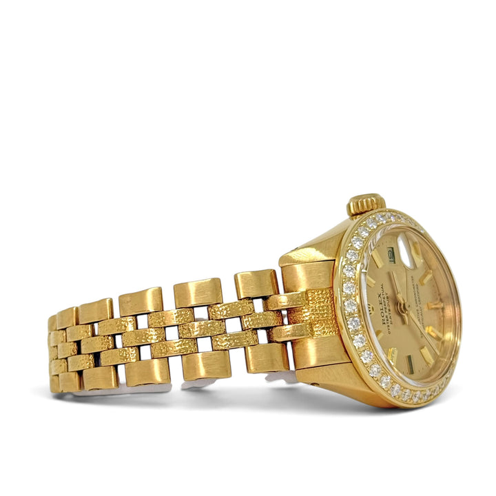 Rolex Datejust 6901 Ladies Bark Band Finish 18K Yellow Gold Y-1979