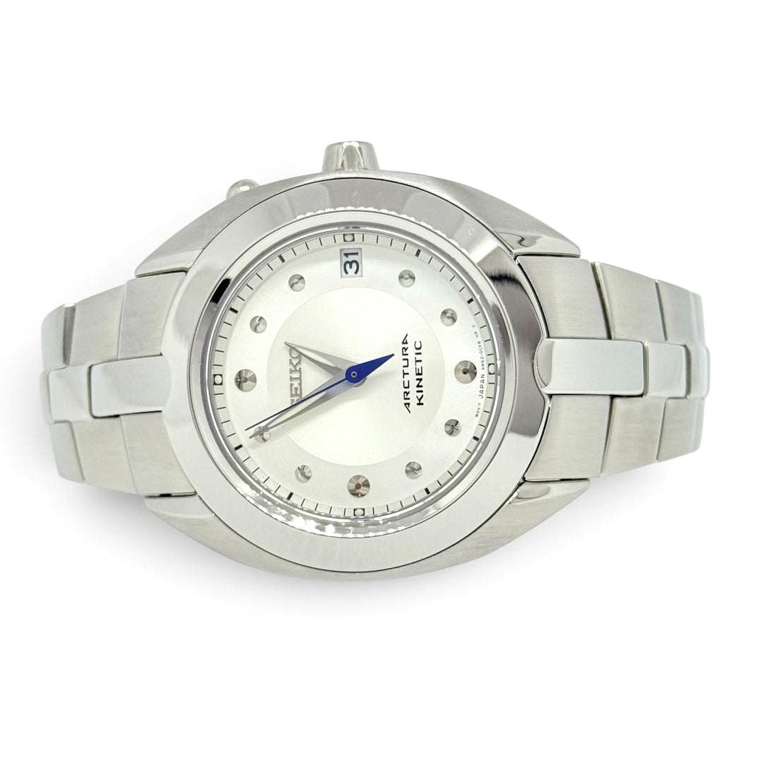 Seiko Arctura Kinetic 5M62 Stainless Steel Watch 37mm