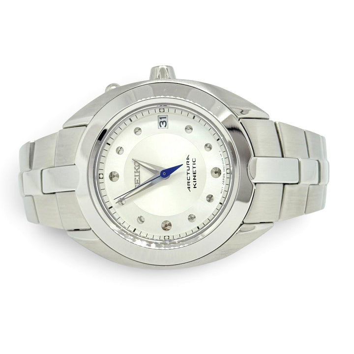 Seiko Arctura Kinetic 5M62 Stainless Steel Watch 37mm