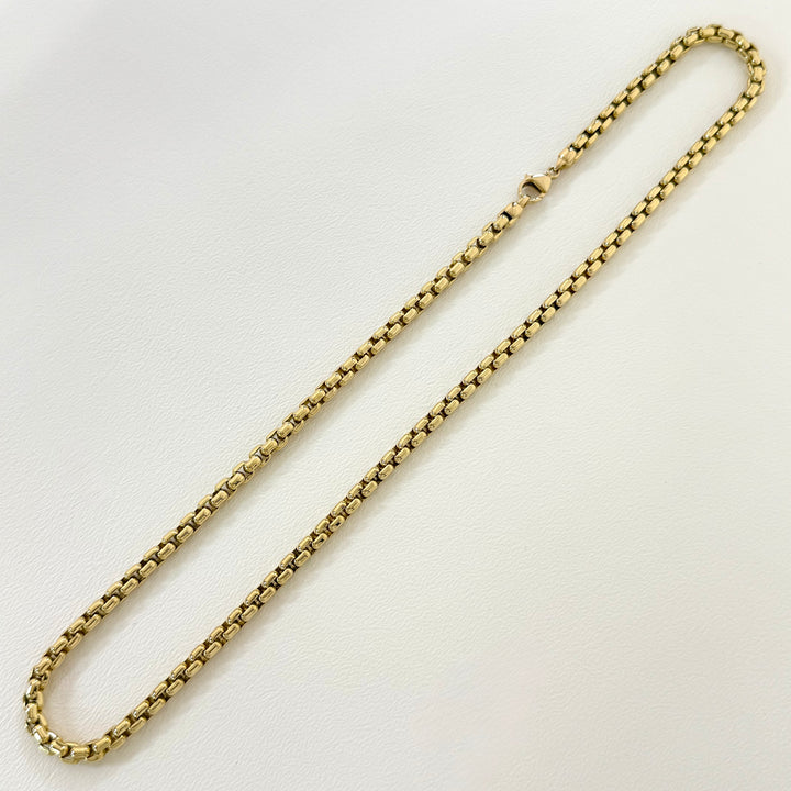 Tiffany & Co. 18K Yellow Gold Square Link Necklace 20"