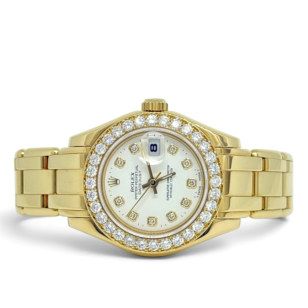 Rolex Masterpiece Watch 18K Factory Diamond Bezel &amp; Dial Ref 69298