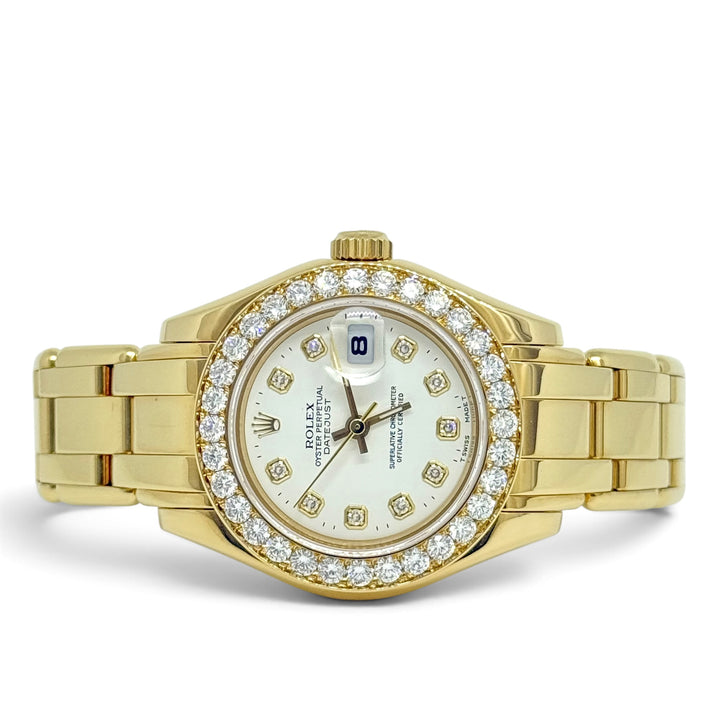 Rolex Masterpiece Watch 18K Factory Diamond Bezel &amp; Dial Ref 69298