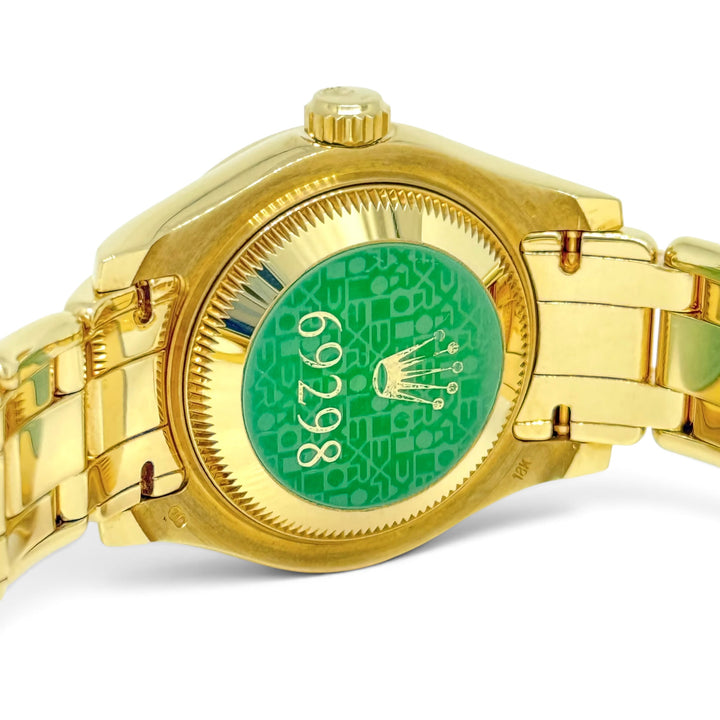 Rolex Masterpiece Watch 18K Factory Diamond Bezel &amp; Dial Ref 69298