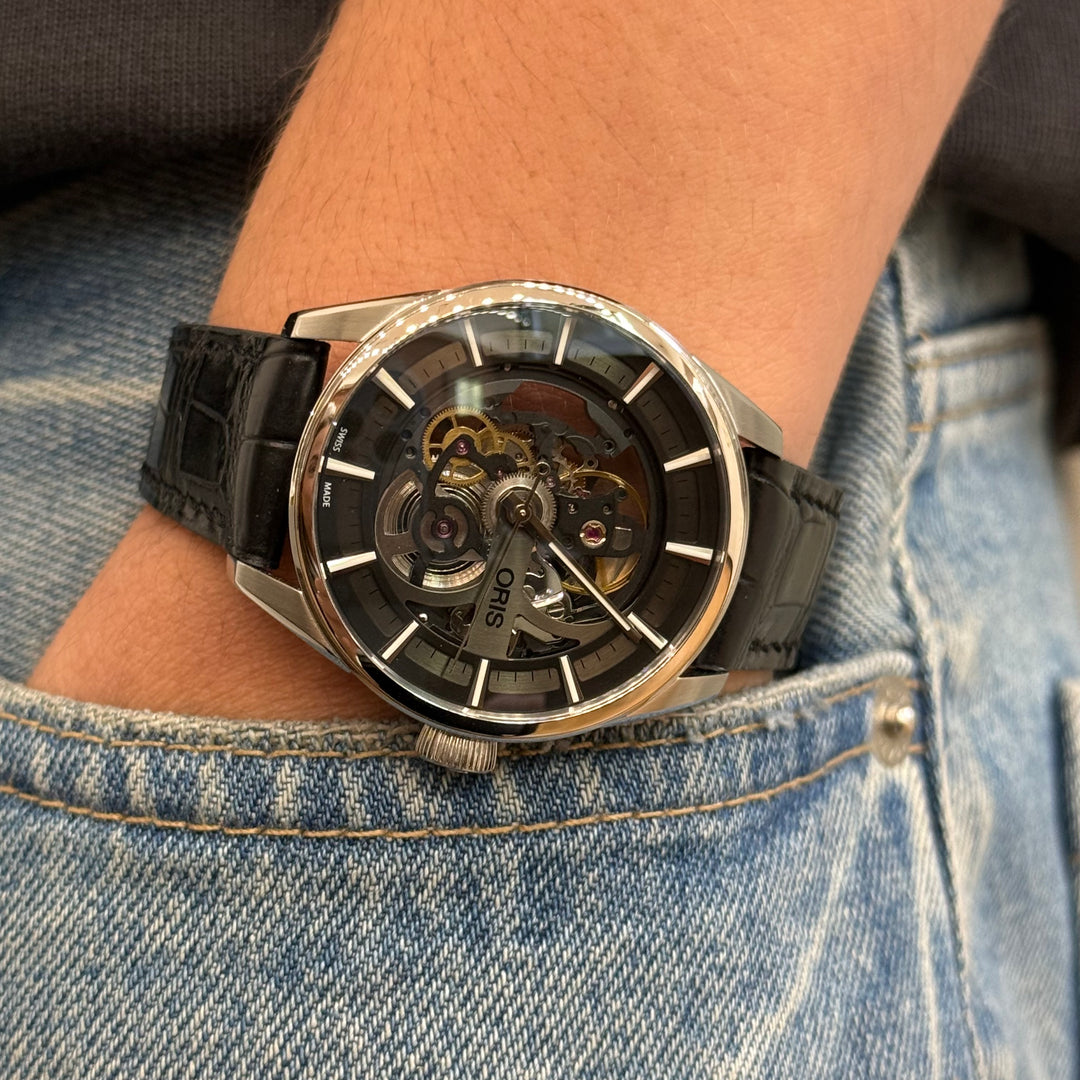 Oris Artix Skeleton Automatic Stainless Steel Watch 39mm Ref. 01 734 7714 4054