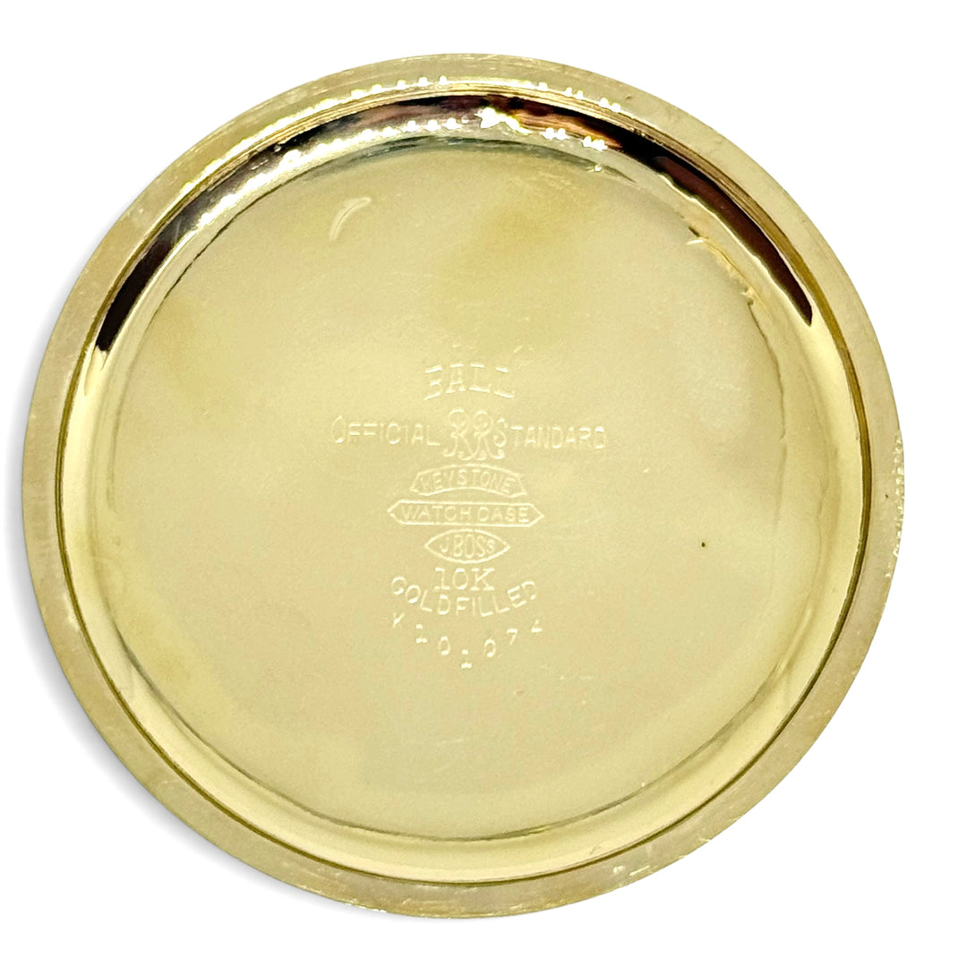 Hamilton Ball Official Standard 999B Pocket Watch Y-1951 10K Gold Filled Size 16