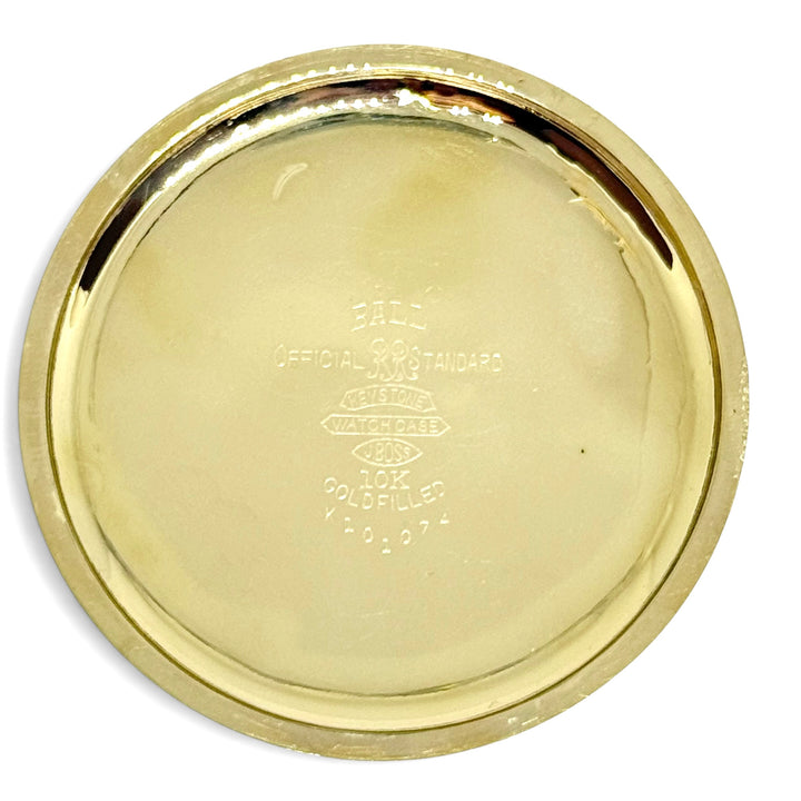Hamilton Ball Official Standard 999B Pocket Watch Y-1951 10K Gold Filled Size 16