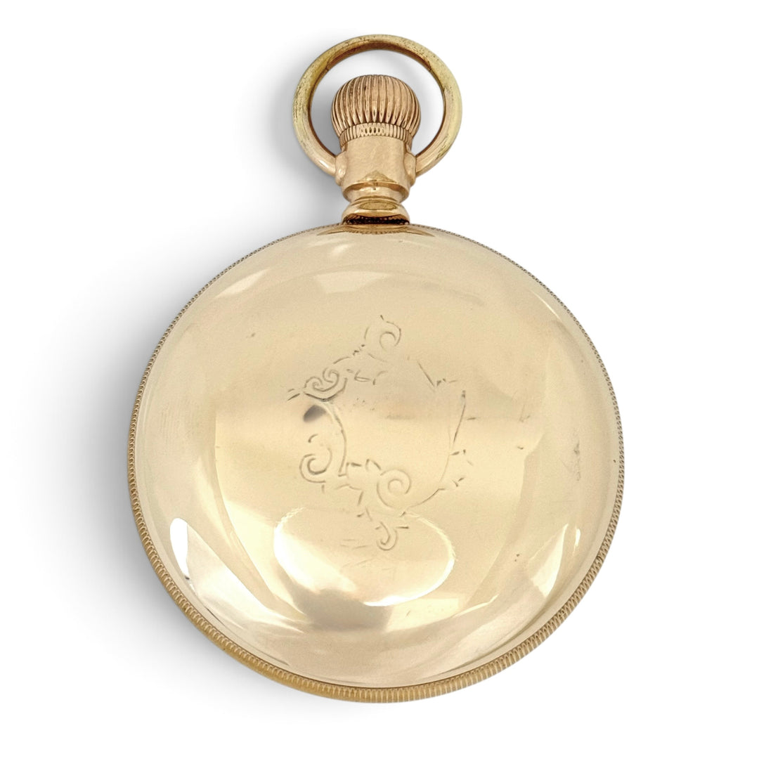 Waltham Pocket Watch 1036 Special 21 Jewel Gold Filled 18 Size Y-1910