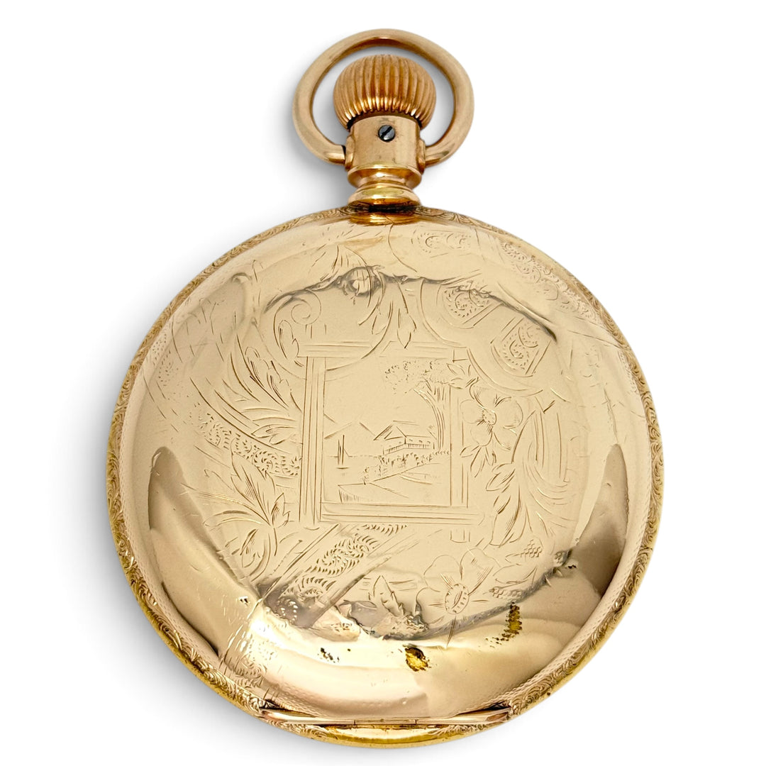 Hamilton 1920 Railroad 993 Hunting Case Pocket Watch Gold Filled Size 16