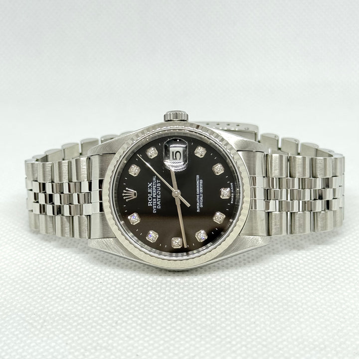 Rolex Datejust 36mm Stainless Steel 18K White Gold Ref. 16234