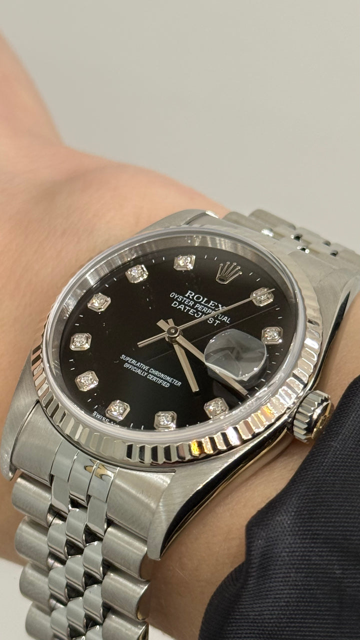 Rolex Datejust 36mm Stainless Steel 18K White Gold Ref. 16234