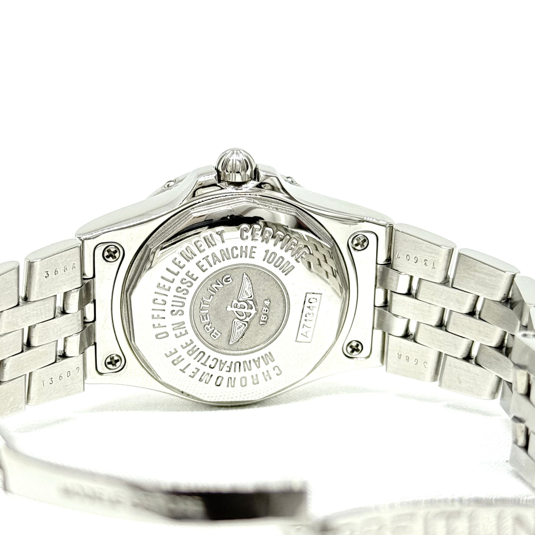 Breitling Chronometer Ladies Ref. A71340 Diamond Dial & Bezel Stainless Watch