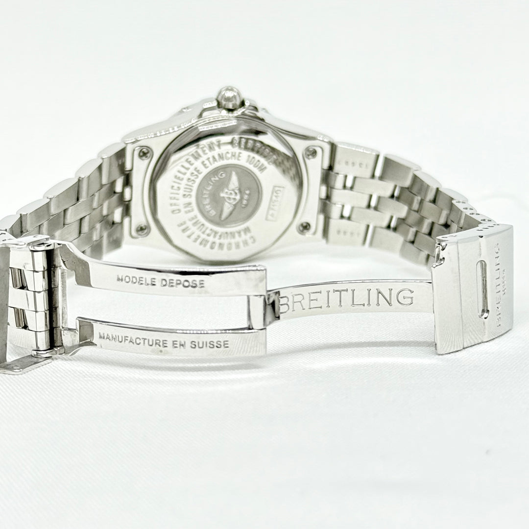Breitling Chronometer Ladies Ref. A71340 Diamond Dial & Bezel Stainless Watch