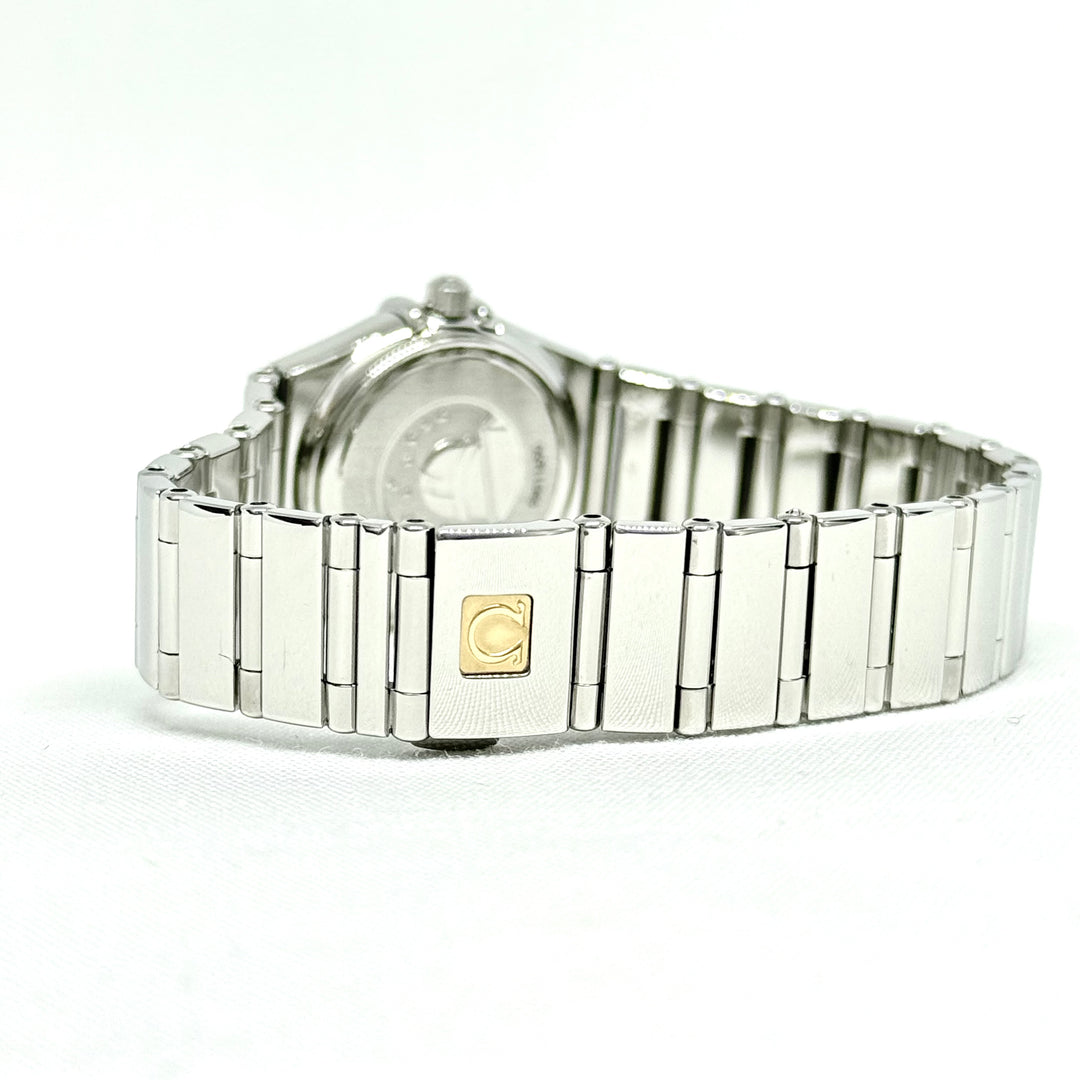 Omega Constellation Stainless Steel Diamond Bezel Ladies Watch