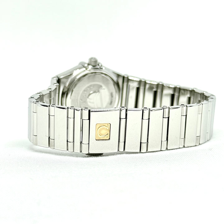 Omega Constellation Stainless Steel Diamond Bezel Ladies Watch