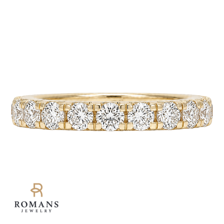 Lab Grown Diamond Eternity Band 1.85CTW 14K Yellow Gold