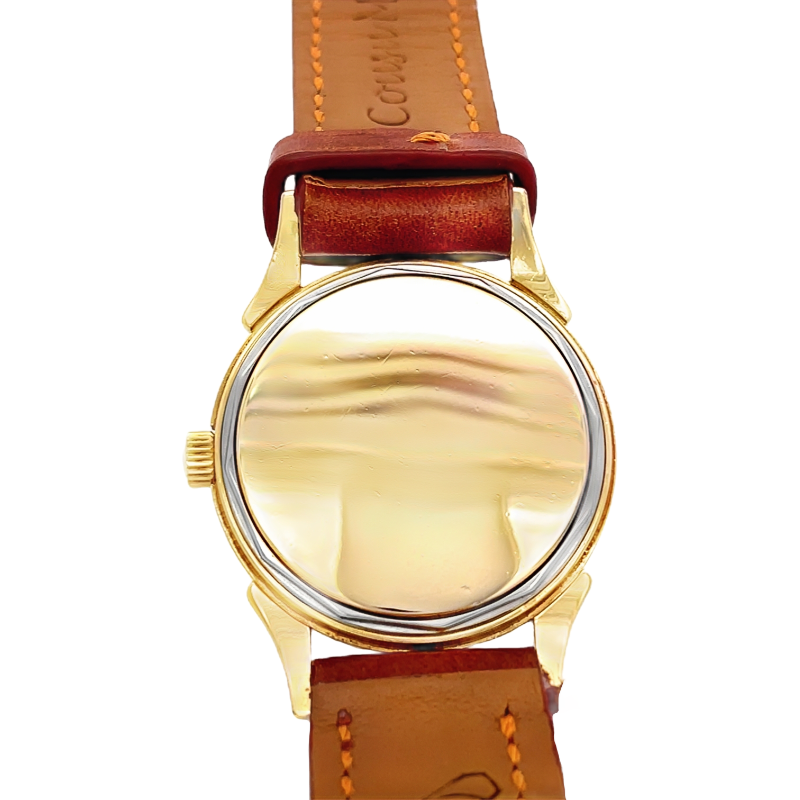 Longines Watch 1950s 10K Gold Filled 33mm Horn Lugs