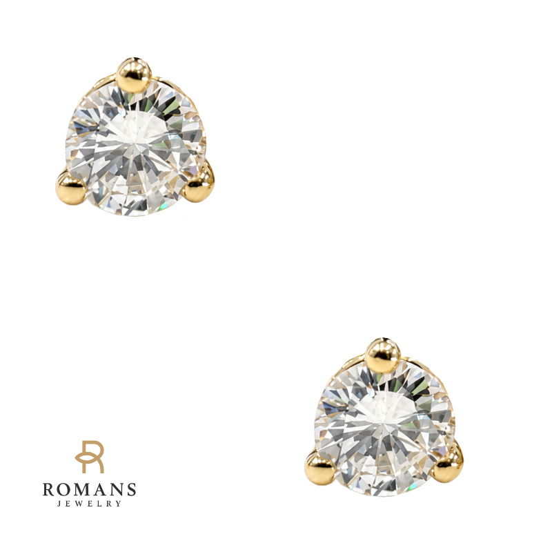 Martini Diamond Stud Earrings 0.33CTW