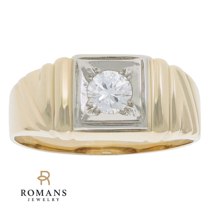 Men's Diamond Ring 14K Two Tone .45 CTW