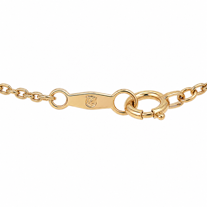 Mikimoto Pearl Necklace 14K Yellow Gold 17.5 Inch Chain