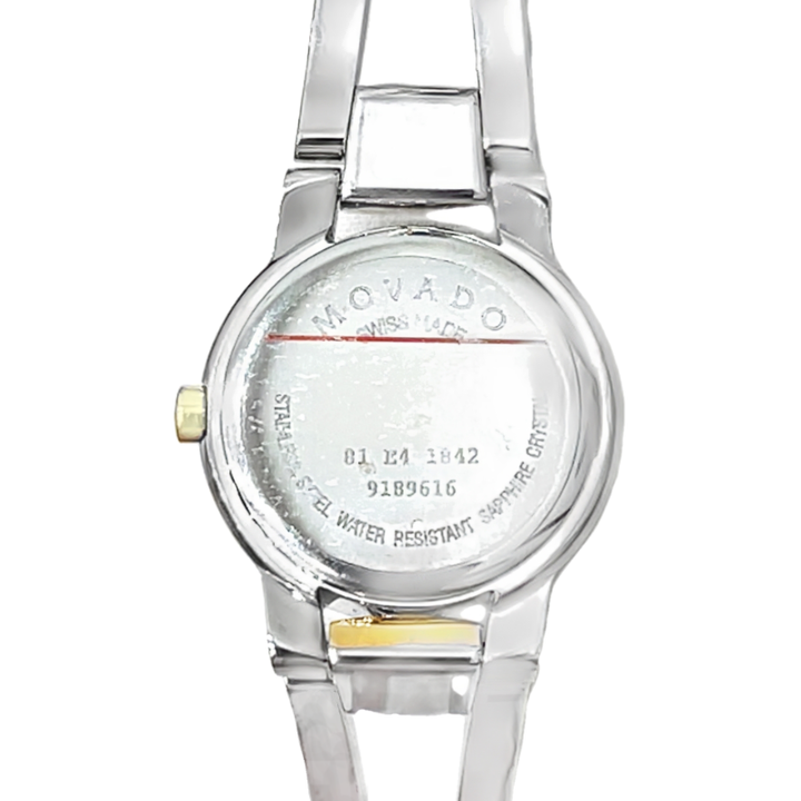 Movado Watch Amorosa Diamond Two-Tone Steel Bangle 81.E4.1842