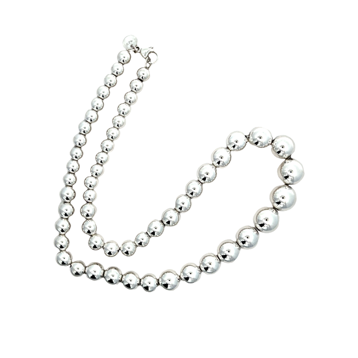 Tiffany & Co. Beaded Necklace Sterling Silver