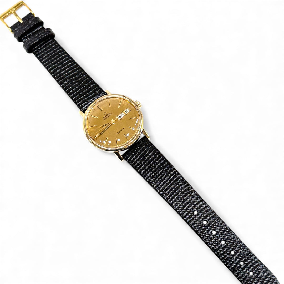 Omega Seamaster DeVille Automatic Watch 34MM 14K Solid Gold Steel C6864