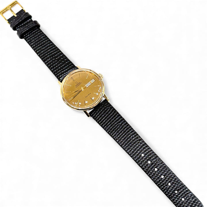 Omega Seamaster DeVille Automatic Watch 34MM 14K Solid Gold Steel C6864